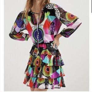 Desigual x M. Christian Lacroix Mesh Layered Dress